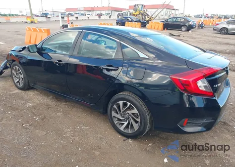 2016 Honda Civic Ex from USA, damaged, VIN 19XFC2F74GE003664